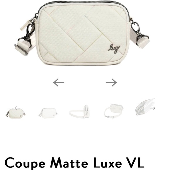 BNWT Lug Coupe Matte Luxe VL convertible crossbody in Pebble Icepop stitch. - Picture 1 of 7